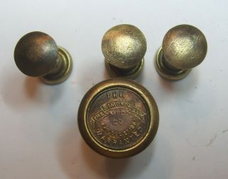 Vintage The Simonds Saw Mfg. ,  Co. ,  Hand Saw Buttons & Medallion,  Pat Dec 27 1887