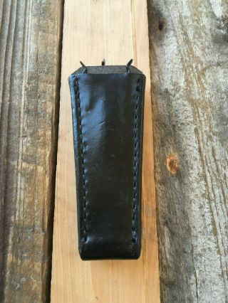 Vintage Gerber Guardian R.  W.  Loveless 1981 1987 Black Leather Knife Sheath 97223