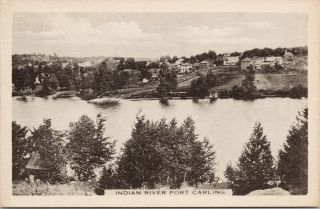 Indian River Port Carling Ontario On Muskoka Vintage Postcard E41