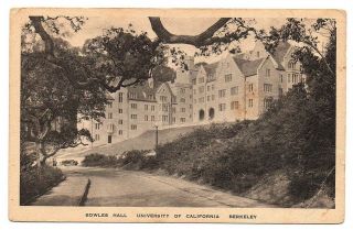 Berkeley California Postcard Bowles Hall U.  Of California Berkeley 75836