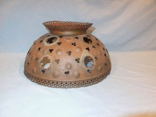 Copper Or Brass Jewel 10 " Oil Lamp Shade