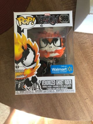 Funko Pop Vemonized Ghost Rider Wal - Mart Exclusive Ships With Soft Protector
