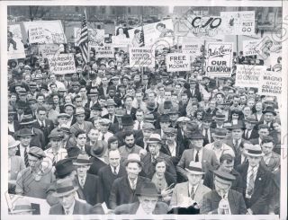 1937 St Louis Missouri Cio Strikers March To City Hall On May Day Press Photo