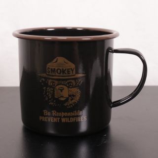 Filson Smokey Bear Enamelware Camp Coffee Mug -