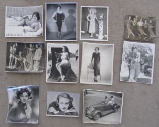 11 Vintage 1930s Women Photos Classic Cars,  Fashion Models