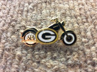 Very Rare 2010 Green Bay Packers Motorcycle Collectible Football Pin