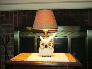 Vintage Owl Lamp,  Small & Very Cute,