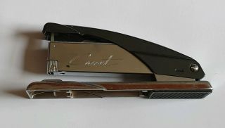 Very rare vintage Rexel Comet desk stapler Art Deco/machine age chrome 5