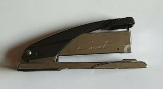 Very rare vintage Rexel Comet desk stapler Art Deco/machine age chrome 8