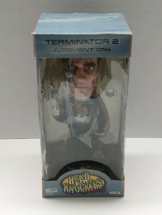Neca Terminator 2 Judgment Day T - 800 Head Knockers Bobblehead Arnold