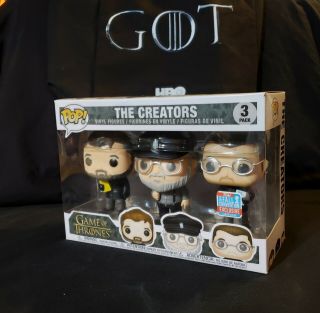 Game Of Thrones Funko Pop The Creators 3 Pack Nycc Shared Fall Exclusive Hbo