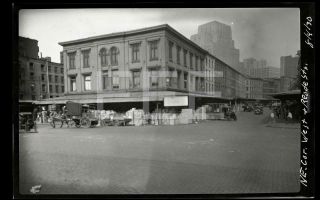 1930 West & Reade St Manhattan Nyc York City Old Photo Negative 589b