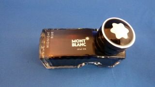 Montblanc Ink - Midnight Blue,  60 Ml,  Full Bottle,  Complete With Box