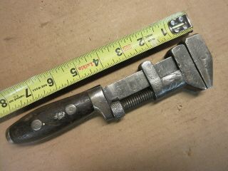 Antique P.  S.  & W.  Tools Monkey Wrench Old Vintage Farm Mechanic Hand Tool 8 - 1/4