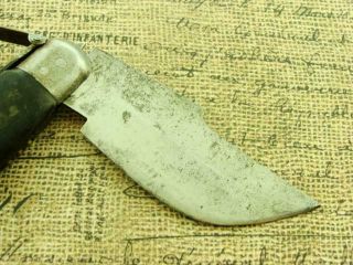 BIG VINTAGE SPANISH HORN LEVERLOCK NAVAJA FOLDING POCKET KNIFE HUNTING KNIVES 6