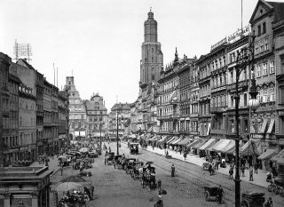 Market Square In Breslau Germany Now Wrocław Poland 1890 - 1900.  View From East