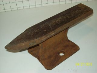 Vintage 19lb Anvil Made From Railroad Train Track Rail - Old Blacksmith Tool