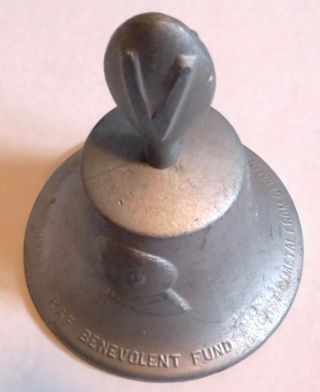 WW2 RAF Benevolent Fund Victory Bell Downed German Aircraft Metal Churchill 2