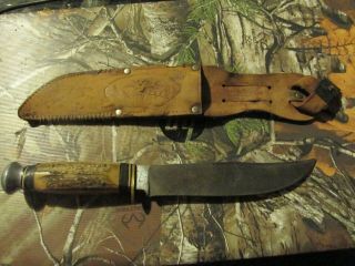 Vintage Othello Anton Wingen JR Hunting Knife with Sheath 3
