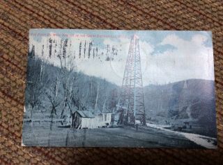 Sistersville,  West Virginia - 1st Oil Well Drilled In Sistersville Field,  1908