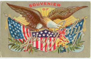 1910 Souvenir Of 4th Of July - Posted Saint Petersburg Pennsylvania