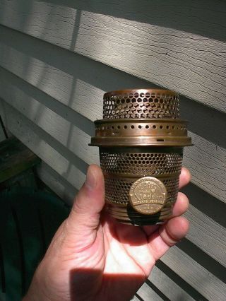 Old Antique Brass Aladdin Oil Lamp Model B Burner W/o Wick Riser