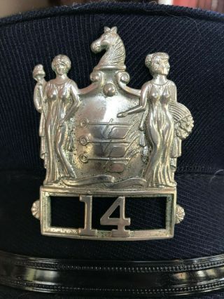 1960 ' s Jersey Police Officer Hat With Jersey Police Hat Badge & Buttons 5