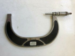 Vintage 5” - 6 ” Geo.  Scherr Co.  Micrometer Caliper - Machinist Tool York Usa