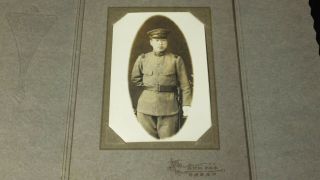 6318 1910s Japan Old Photo Portrait Of Japanese Army Soldier W Military Uniform