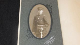 6317 1900s Japan Old Photo Portrait Of Japanese Army Soldier W Military Sword