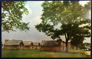 Scenic Soldiers Hut Valley Forge Postcard Old Vintage Mike Roberts Post Card A2