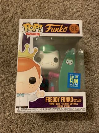 Funko Pop Freddy Surf’s Up The Joker Sdcc 2019 Funday’s Box Of Fun Le 3000 Nm
