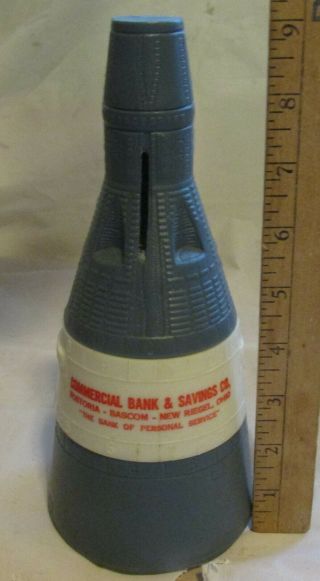 Vintage Gemini Capsule Bank Savings Advertising Space Rocket