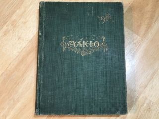Rare Old Vintage 1898 Osu Ohio State University Makio Yearbook Book