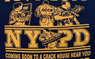 Nypd York City Police Department Nyc T - Shirt Sz Xl Occb Narcotics Detective