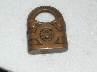 Vintage Yale & Towne Padlock,  Y&t Brass Lock