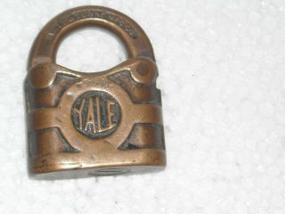 Vintage Yale & Towne Padlock,  Y&T Brass Lock 2