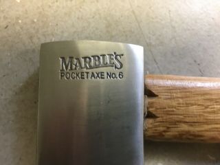 Marbles Pocket Axe MR006 Wood Handle Hatchet with Guard - w/Box 4