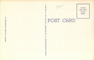 Linen Era,  Large Letter,  Greetings From Philadelphia,  Pa,  CT & CO Old Postcard 2