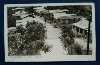 1952 Rppc Vintage Postcard Hormigueros,  Puerto Rico View From Monserrate Shrine