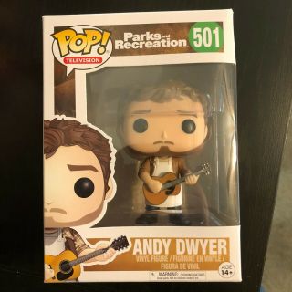 Funko Pop Television Parks And Recreation 501 Andy Dwyer Figure Rare