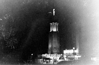 5 Vintage Old 1938 Photo Negs Of Westwood Village Bruins Movie Theater At Night