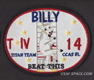 Titan Iv 14 - Billy - Dsp - 17 Ccas Usaf Dod Classified Satellite Patch