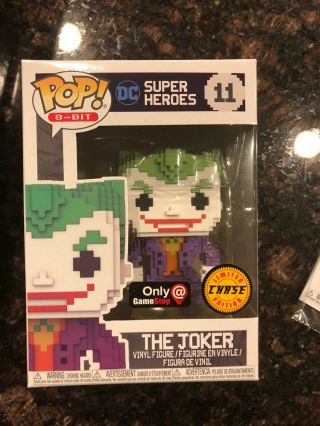 Funko Pop 8 - Bit THE JOKER Limited CHASE Mystery Box Ready to Ship Heroes 3