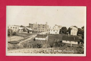 Oak Hill,  Wv Real Photo Postcard View Dated 1928 On Back,  Fine
