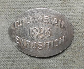 Martin & Dow Ill - Wce - 1 Columbian Exposition 1893 Elongated On 1892 Barber 10c