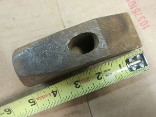 Vintage Old Blacksmith Cross Peen Hammer Head 2 Lb.  8 Oz.  Antique Old Farm Tool