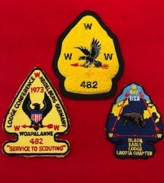 Boy Scout Oa 482 Black Eagle Chenille