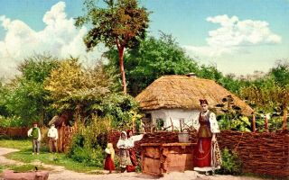 Old Postcard Ukraine - Villages And Landscapes From Ukraine N°1