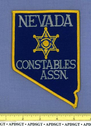 Nevada Constables Association Sheriff Police Patch State Shape